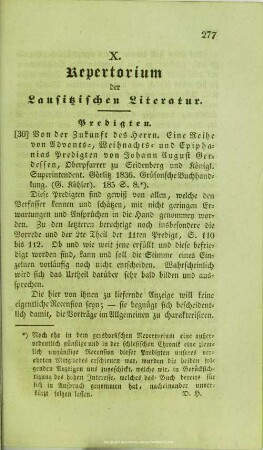 Repertorium der Lausitzischen Literatur