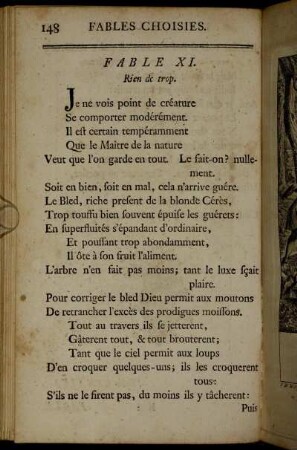 Fable XI. Rien de trop. - Fable XIX. Le Berger & son Troupeau.