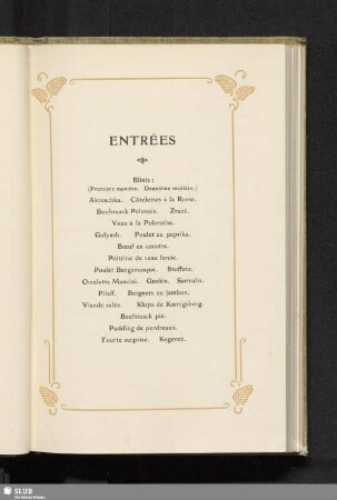 Entrées