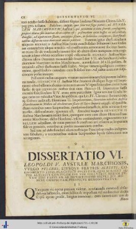 Dissertatio VI.