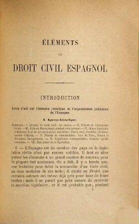 Éléments de droit civil Espagnol