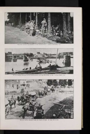 Die von deutschen Pionieren bereits wiederhergestellte gesprengte Maasbrücke bei Visé.