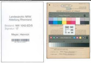 Entnazifizierung Heinrich Meyer , geb. 04.05.1916 (Lagerist)