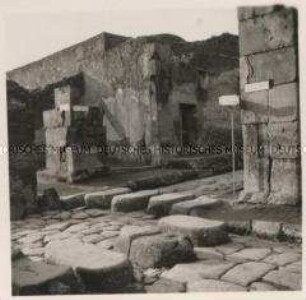 Pompeji, Straßenkreuzung