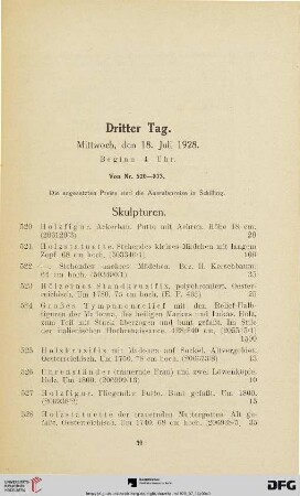 Skulpturen (Nr. 520-575)