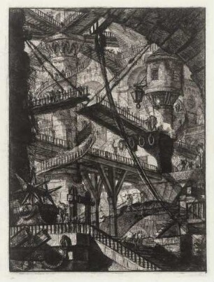 Die Zugbrücke, aus der Folge "Carceri d’invenzione"