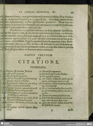 Caput Tertium De Citatione