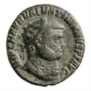 Münze, Follis (Follaro), 296 n. Chr.