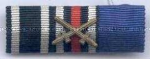 Feldschnalle: Eisernes Kreuz 2. Klasse; Ehrenkreuz für Frontkämpfer; Dienstauszeichnung