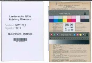 Entnazifizierung Matthias Buschmann , geb. 31.07.1893 (Gastwirt)