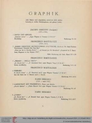Graphik (Nr. 1-67)