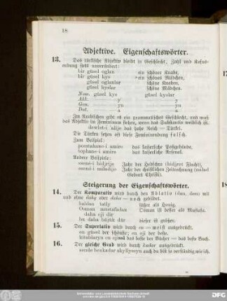 Adjektive. Eigenschaftswörter.