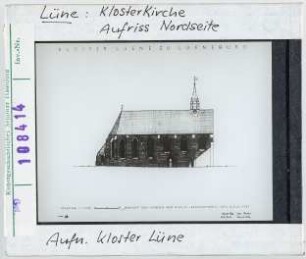Lüne: Kloster, Aufriss Nordseite