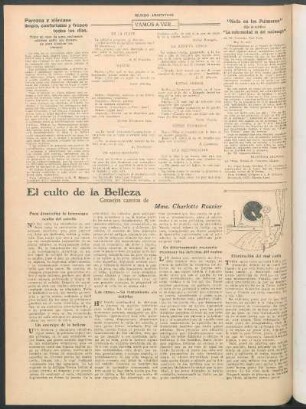 El culto de la belleza : Consejos caseros de Mme. Charlotte Rouvier
