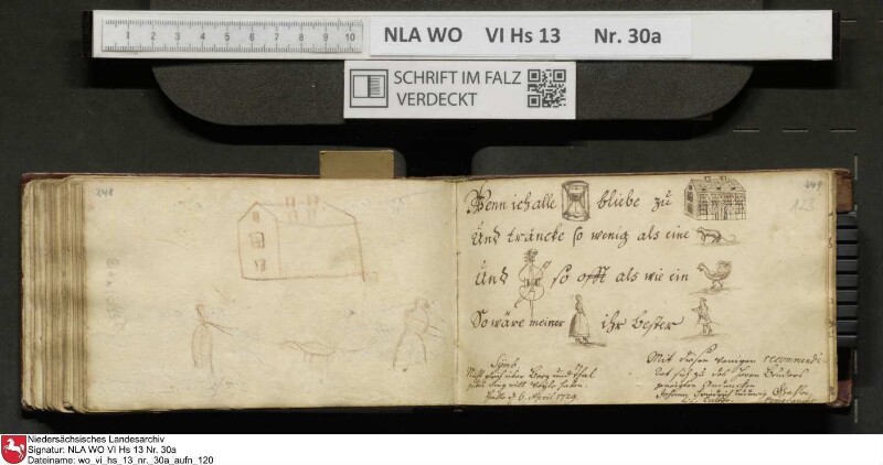 Stammbuch des U. J. Schrader aus Hannover