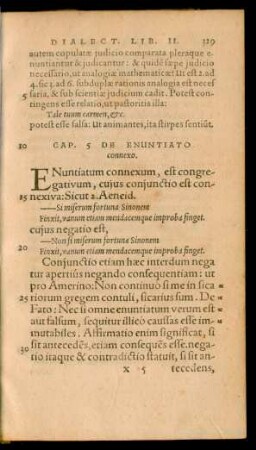 Cap. 5 De Enuntiato connexo.