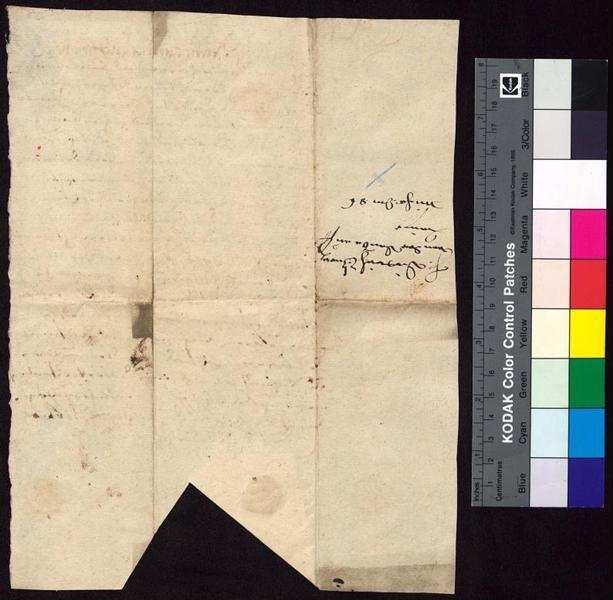Kunigunde Berka von Duba, geborene Gräfin von Eberstein (Königunda Berckin eine geborne Gräffin von Eberstein), Witwe des Sigismund Berka von Duba auf Böhmisch Leipa (Leippe), bestätigt Bürgermeister und Rat der Stadt Bautzen den Empfang der königlichen Jahrrente zu St. Galli über 11 Taler und 15 Groschen. | Digitalisierung: Stadtarchiv Bautzen