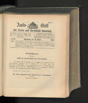 No. 96, 26. April 1916