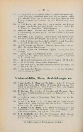 Schabkunstblätter, Stiche, Handzeichnugen etc.