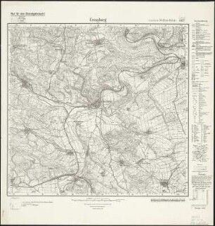 Meßtischblatt Creuzburg (In Thüringen) : Creuzburg (In Thüringen). - Hrsg. 1909, einz. Nachtr. 1936. - 1:25000. - [Berlin]: Reichsamt für Landesaufnahme, 1936. - 1 Kt.