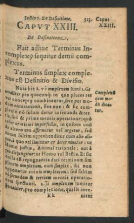 Caput XXIII. De Definitione.