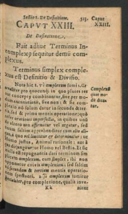 Caput XXIII. De Definitione.