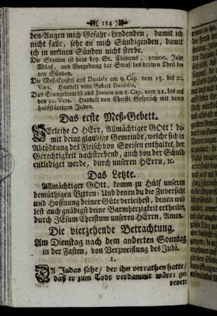 Die vierzehende Betrachtung. Am Dienstag nach dem anderten Sonntag in der Fasten, von Verzweiflung des Judæ.