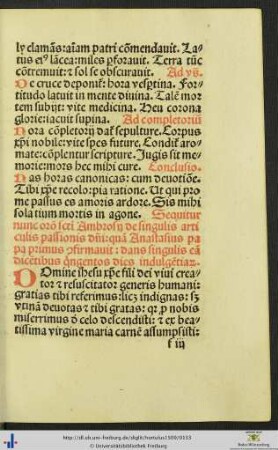 Oratio sancti Ambrosij de singulis articulis passionis domini et alie orationes