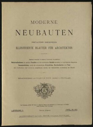 Lieferung Nr. 5. Tafeln 81-100