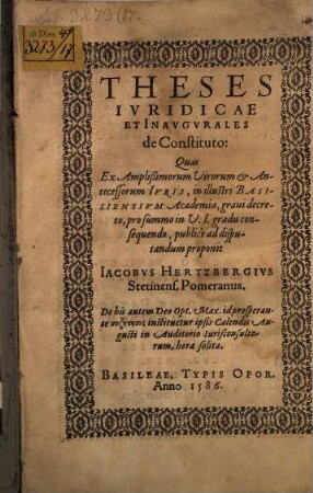 Theses de constituto