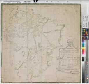 Telgte (Telgte), Teilung der Telgter Heide, Übersicht der Stadt Telgte und der umliegenden Marken: die Wüste, Telgter Heide, Hagelwiese, grosse Hohenheide, Klaterberg und Bockhornerheide (mit Straßengrundriß der Stadt)