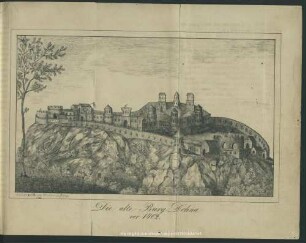 Die alte Burg Dohna vor 1402