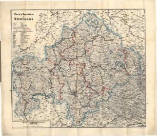 Wenng's Spezialkarte von Unterfranken : neueste und genaueste Karte