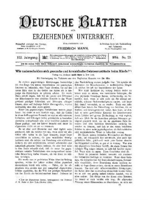 Wie Unterscheiden sich gesunde und krankhafte Geisteszustände bei Kinde?