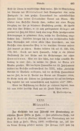 485-488 Miscelle