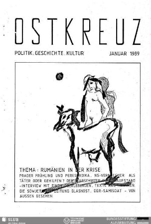 1989,Jan.: Ostkreuz : Politik. Geschichte. Kultur