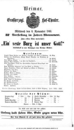 „Ein' veste Burg ist unser Gott!“