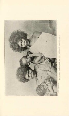 Plate LII. Pure Negrito woman and mixed blood, with babies, Zambales