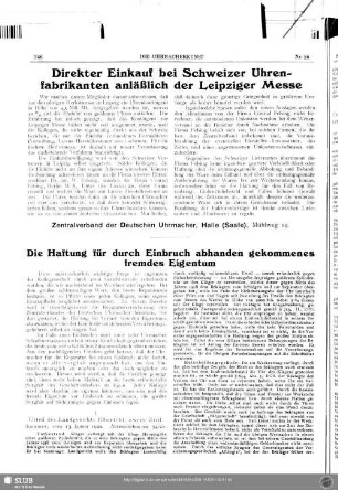 Die Haftung für durch Einbruch abhanden gekommenes fremdes Eigentum