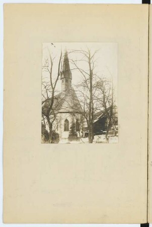 Dorfkirche, Marburg-Wehrshausen: Ansicht (aus: Skizzen- und Fotoalbum 2)