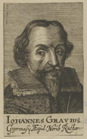 Bildnis des Iohannes Gravius