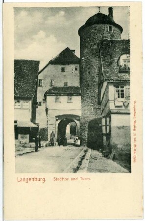 Langenburg. Stadttor und Turm