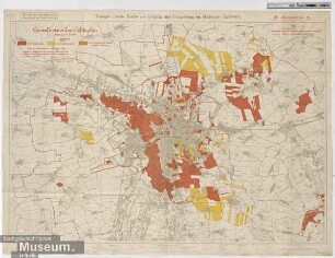 Topographische Karte von Leipzig und Umgebung im Maßstab 1:25000