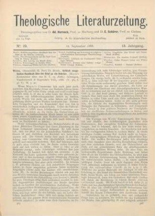 465-467 [Rezension] Weiss, Bernh., Kritisch exegetisches Handbuch über den Brief an die Hebräer