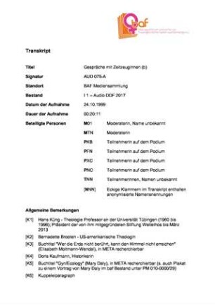 "30 Jahre Neue Frauenbewegung in Tübingen" , Podium 2/2 mit Moltmann-Wendel, Balbarischky, Alfonsi, Barz zur Ausstellung "In Bewegung" in der Tübinger Kulturhalle