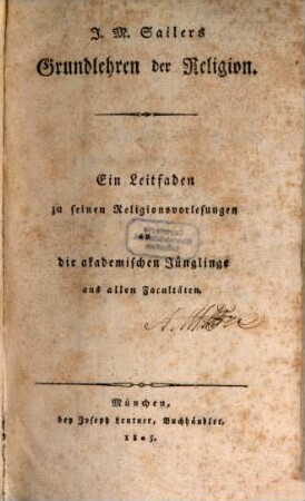 Grundlehren der Religion