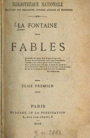 Fables. 1
