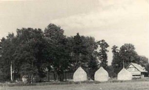 Heuschober in Burg : Synowe kopjena/stogi w Bórkowach