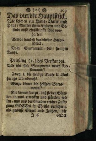 Das vierdte Hauptstück