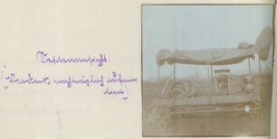 Foto einer französischen Motor-Pflug-Seil-Winde für Luftschiffer